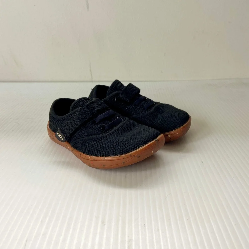 Whitin Toddler Wide Toe Box Barefoot Shoes Black W8K9 Unisex EU 26 US 9 Wide